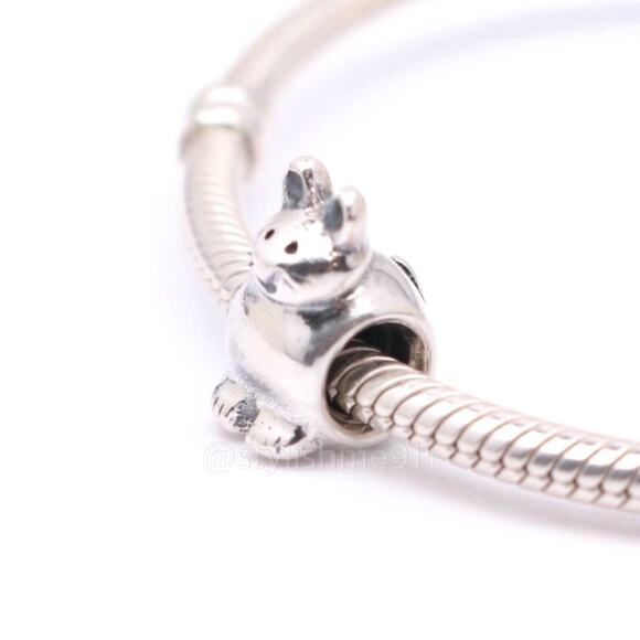 Authentic PANDORA Sterling Silver Kitty Cat Charm - Picture 3 of 8